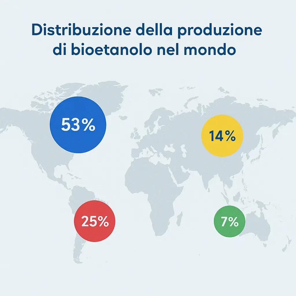 Carburante bioetanolo nel mondo Bioetanolo nel mondo